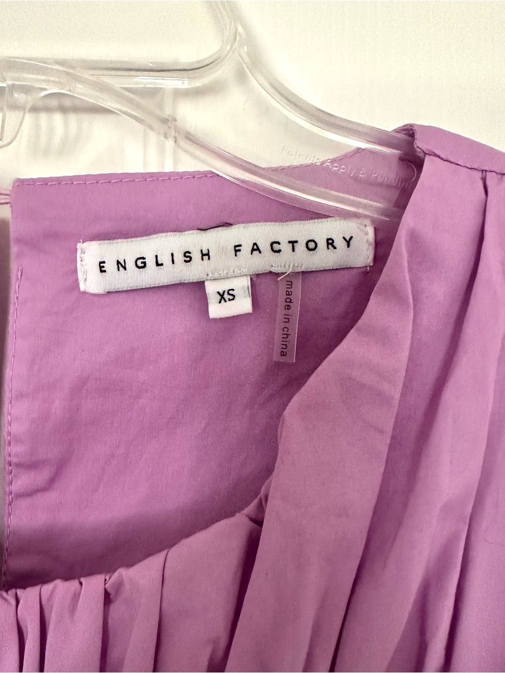 English Factory Lavender Ruffle Tee Mini Dress - Picture 3 of 4